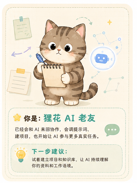 AI 猫咪结果卡牌